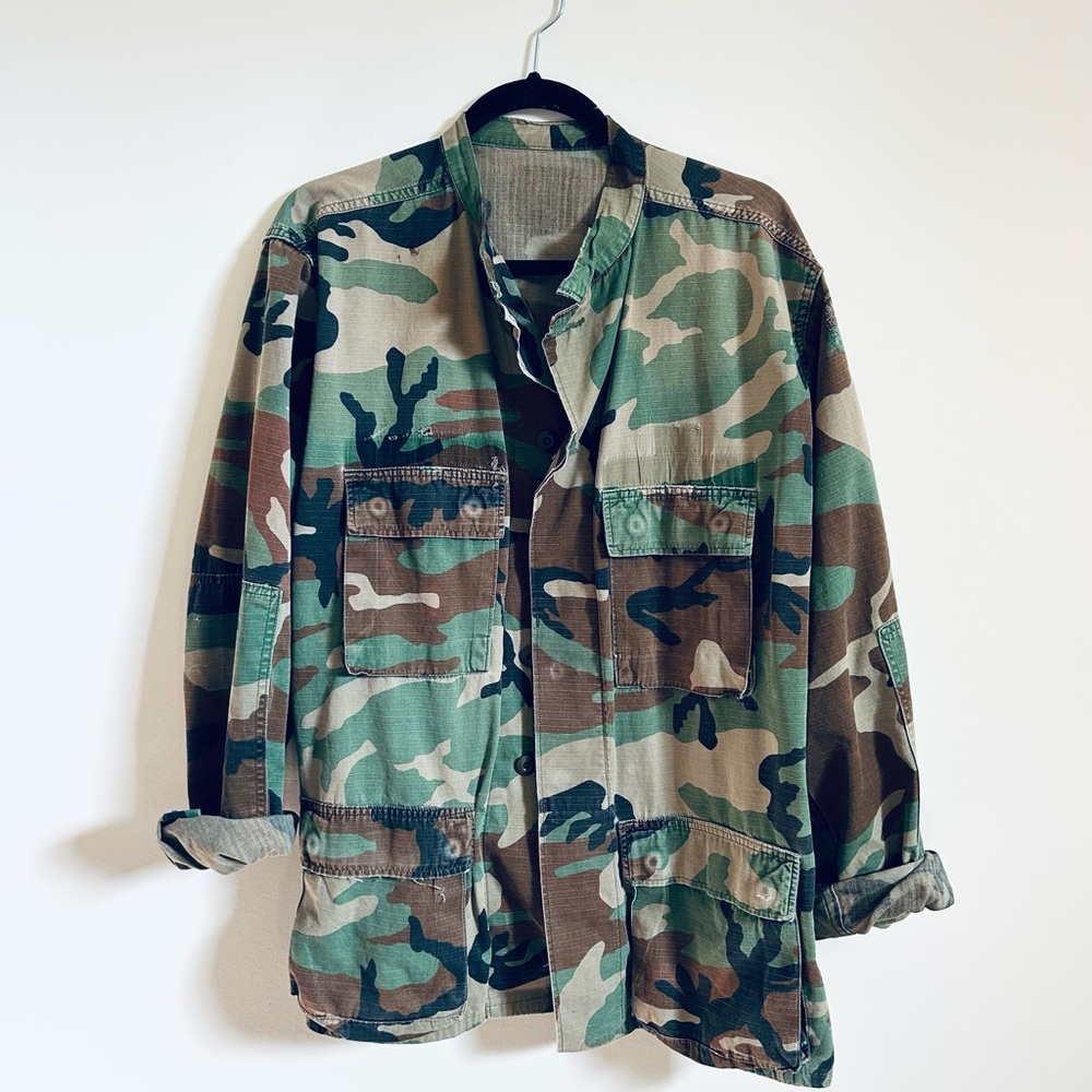 Vintage Army Camouflage Women's Jacket